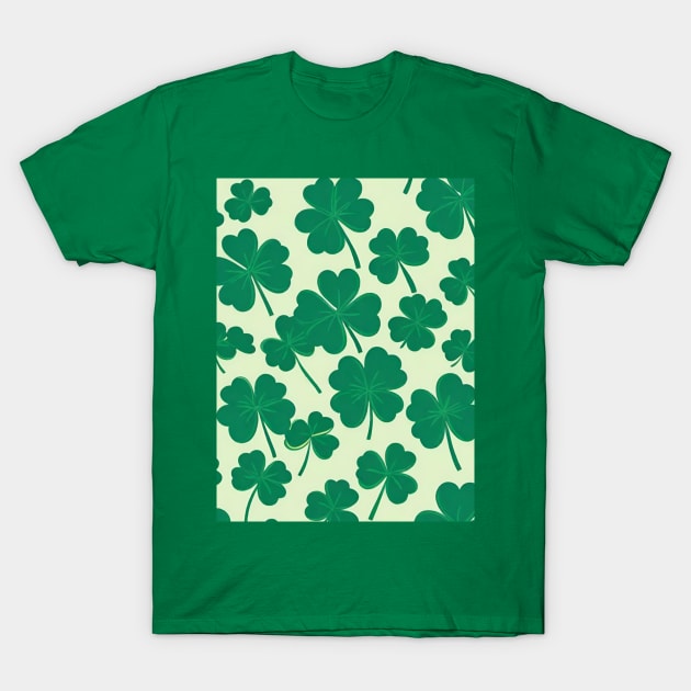 Shamrock pattern T-Shirt by Love of animals